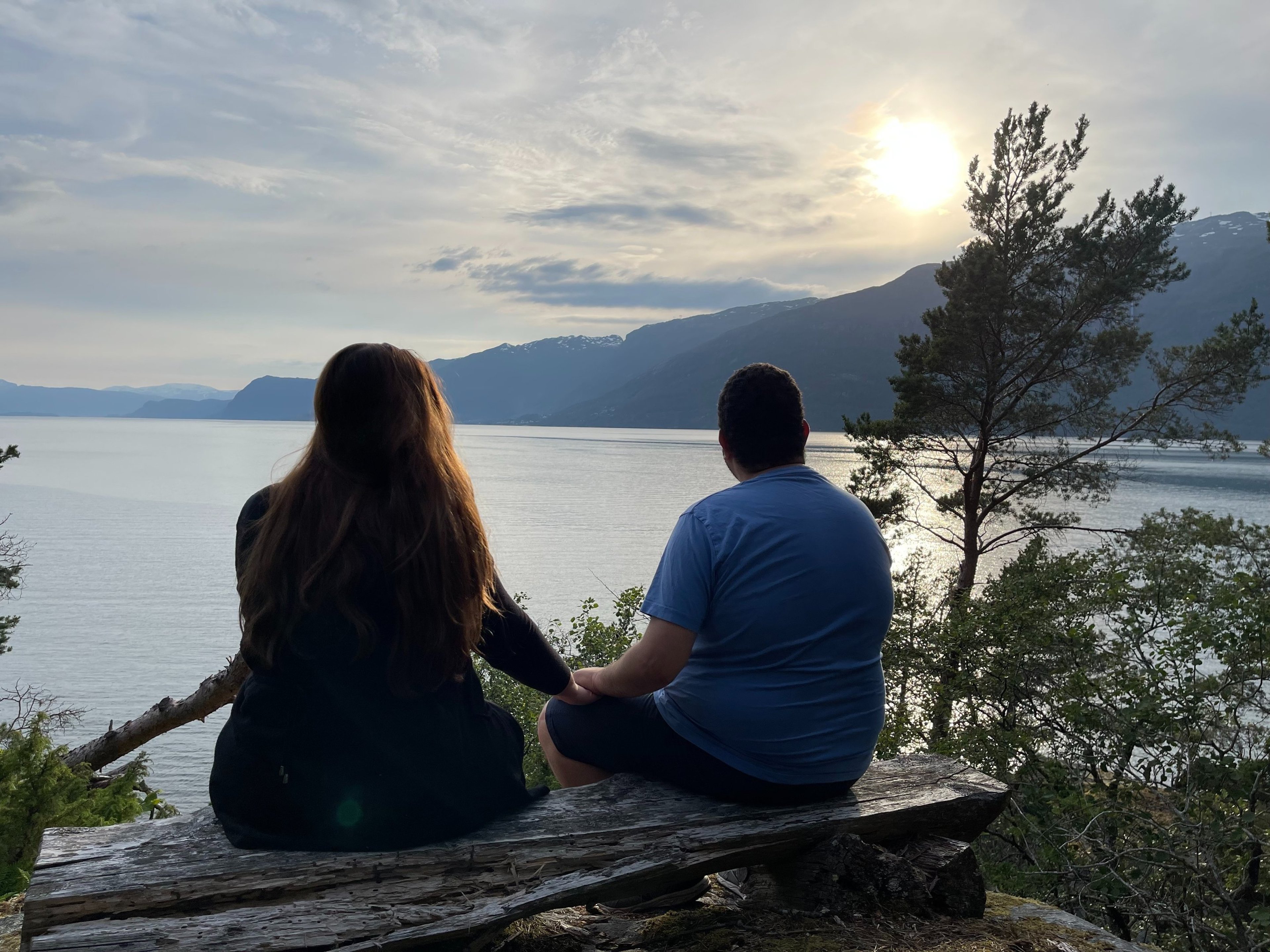 couple wearing silver-colored rings